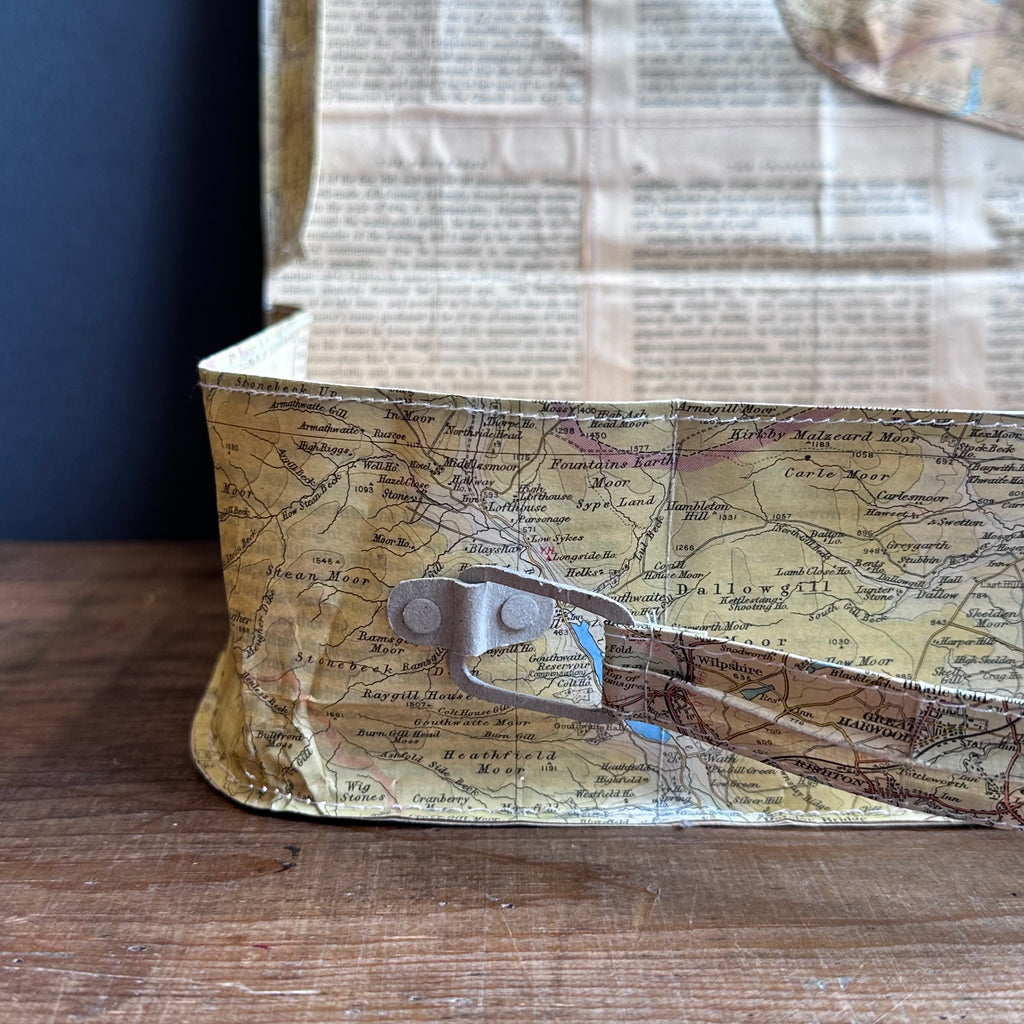 Paper Suitcase - Maps - Haworth & Brontë