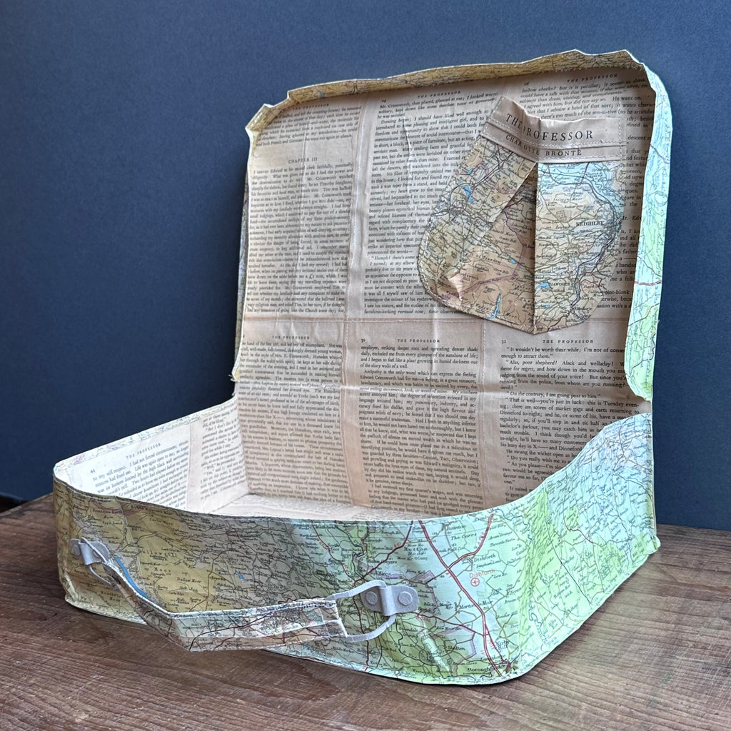 Paper Suitcase - Maps - Haworth & Brontë