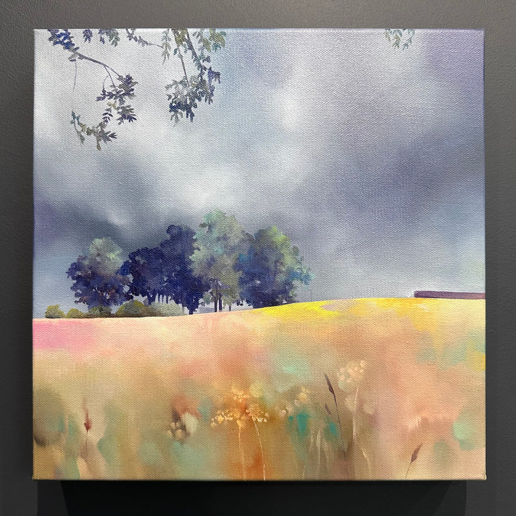 Oil on Canvas - 30 x 30cm - Dancing Meadow & Sky