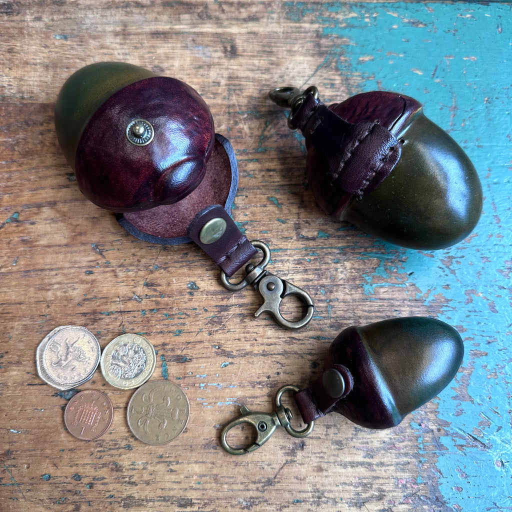 Leather Purse - Acorn [Small]