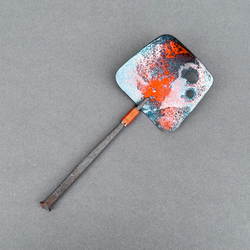 Decorative Enamel Spoon 'Large Old Nail’