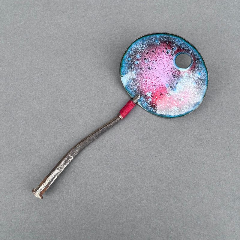 Decorative Enamel Spoon 'Large Old Nail’