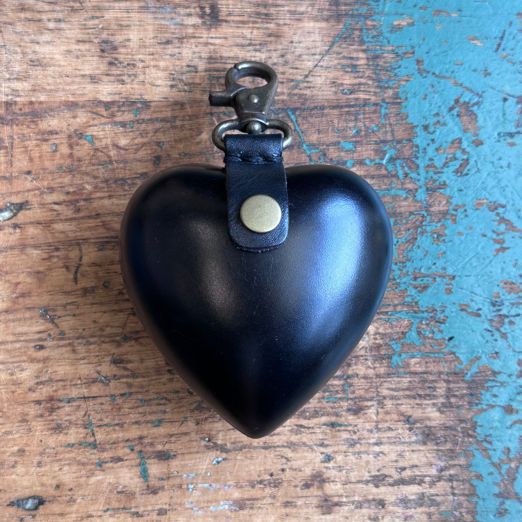 Leather Purse - Heart [Large]