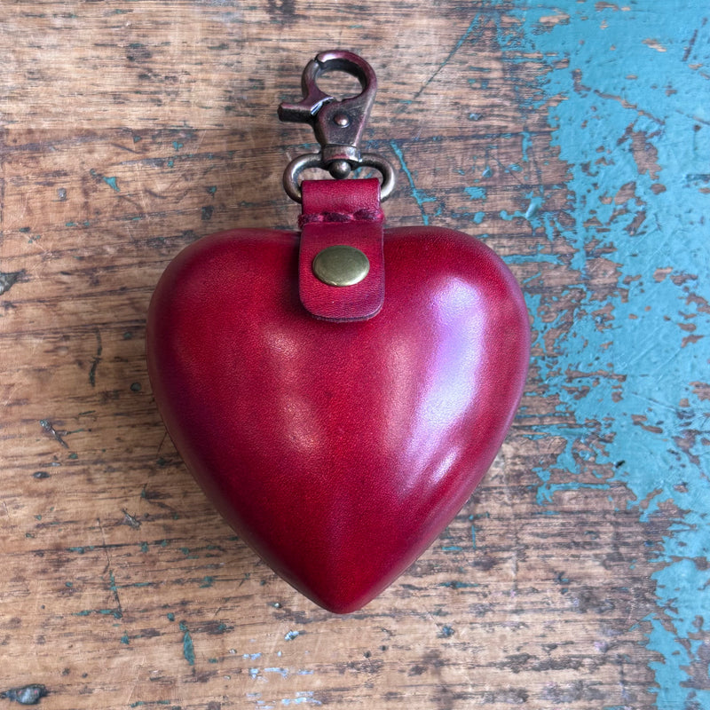 Leather Purse - Heart [Large]