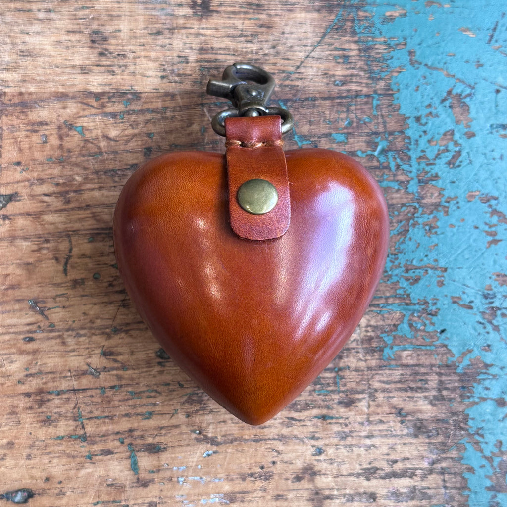 Leather Purse - Heart [Large]