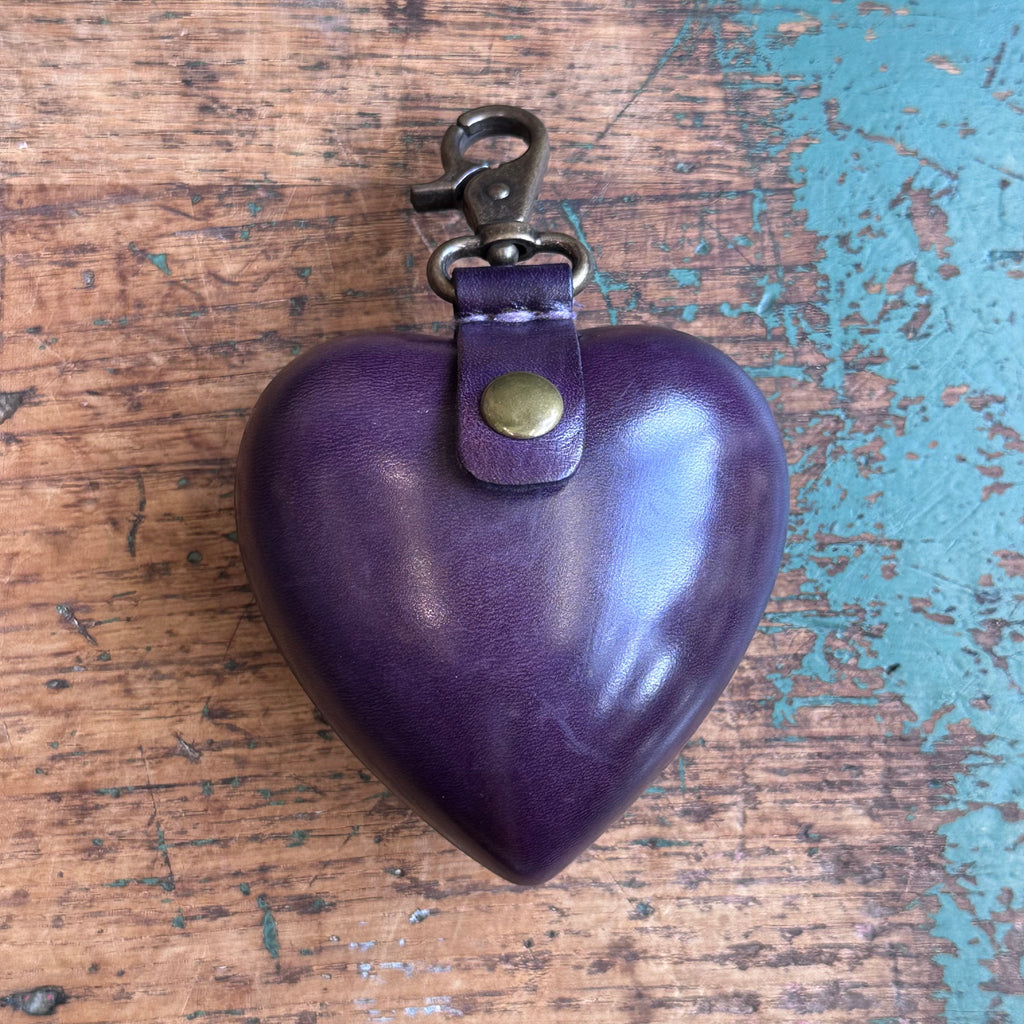 Leather Purse - Heart [Large]