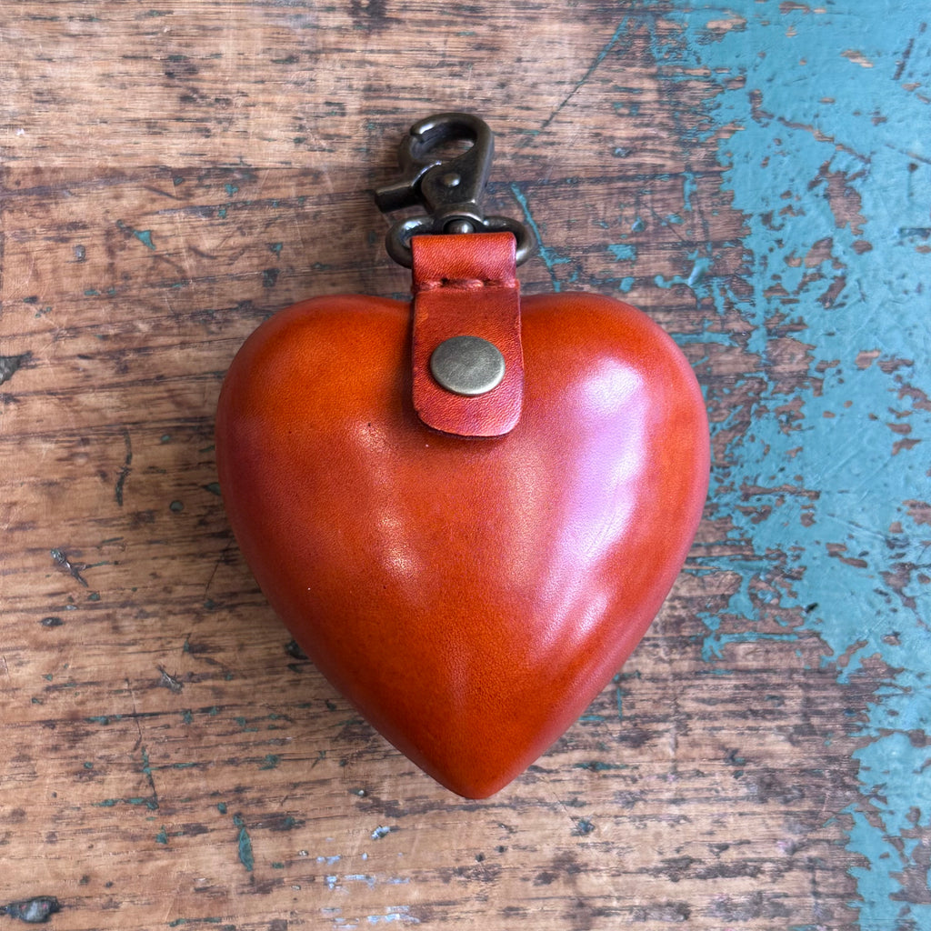 Leather Purse - Heart [Large]