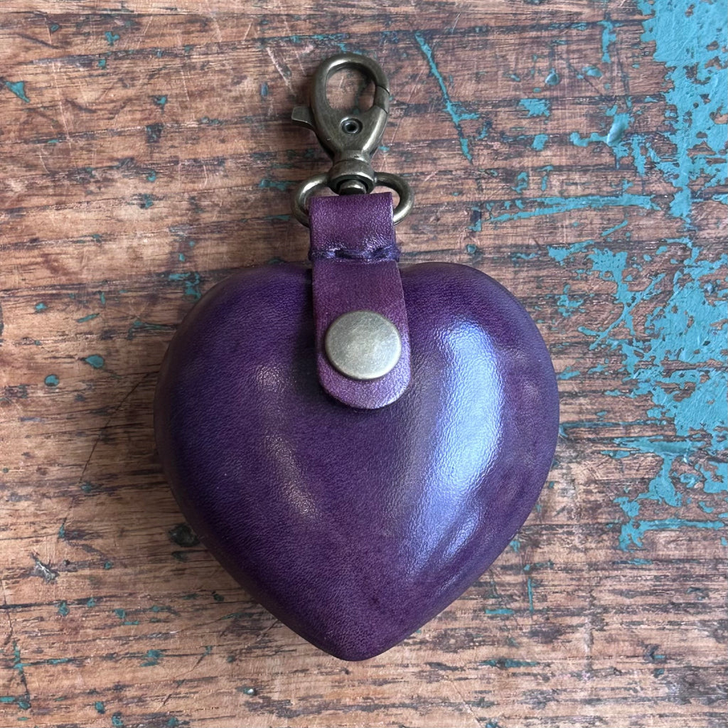 Leather Purse - Heart [Small]