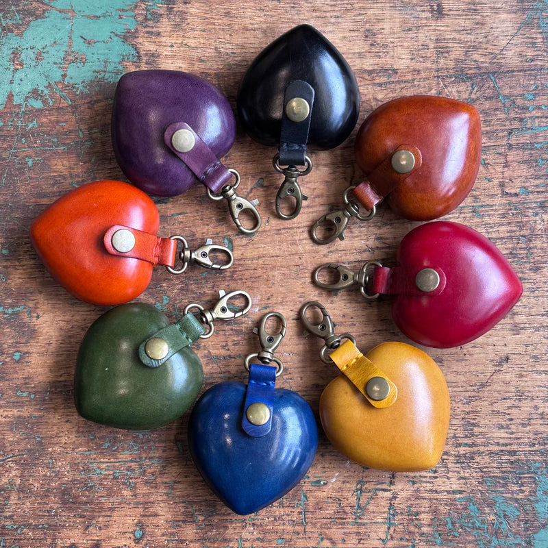 Leather Purse - Heart [Small]