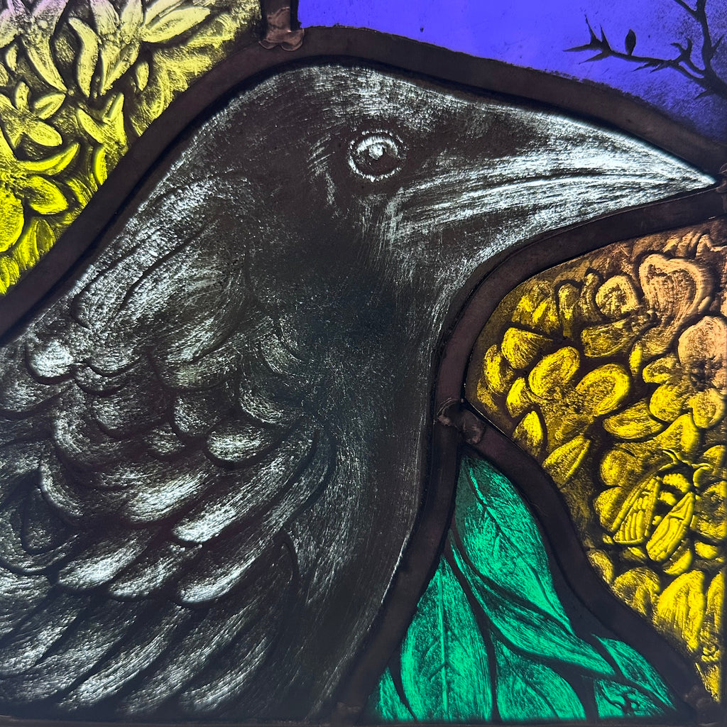 Stained Glass Square - Mr Crow