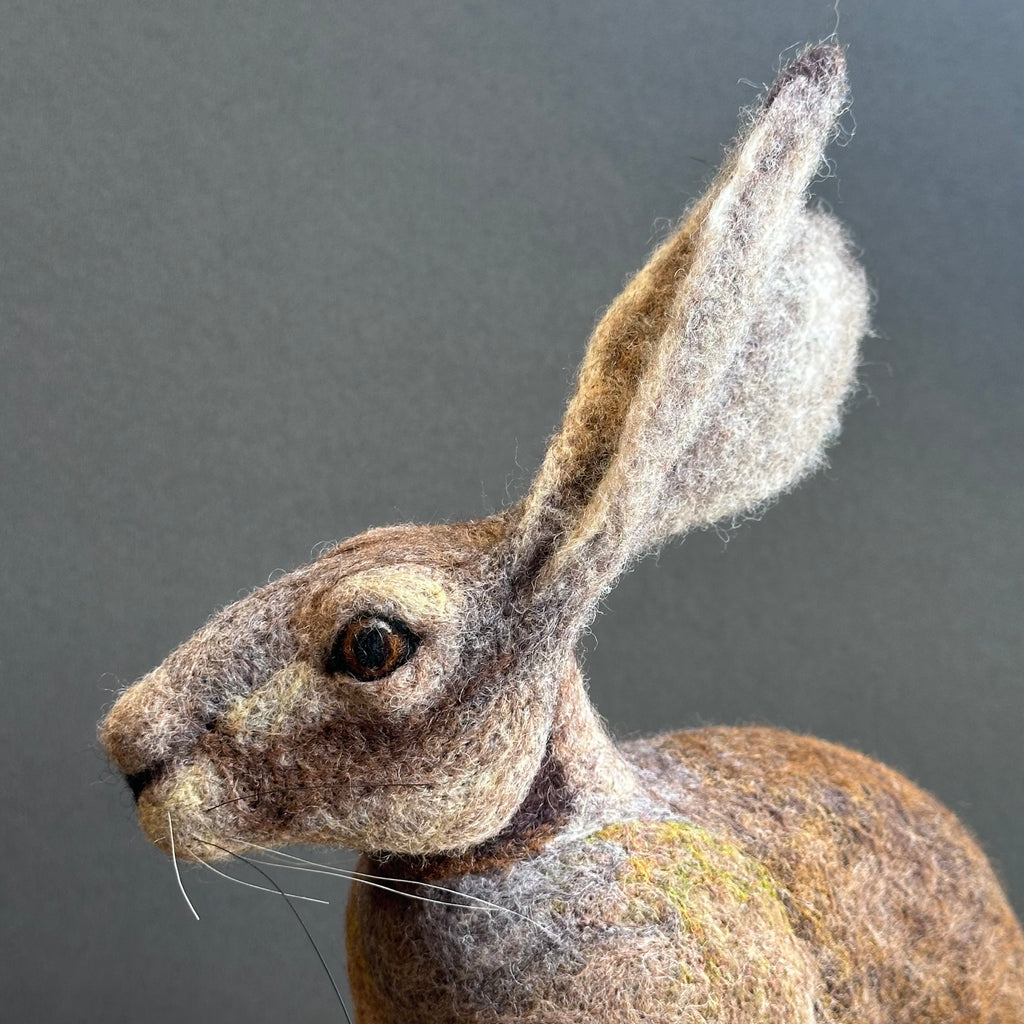 Needle Felted 'Sitting Hare'