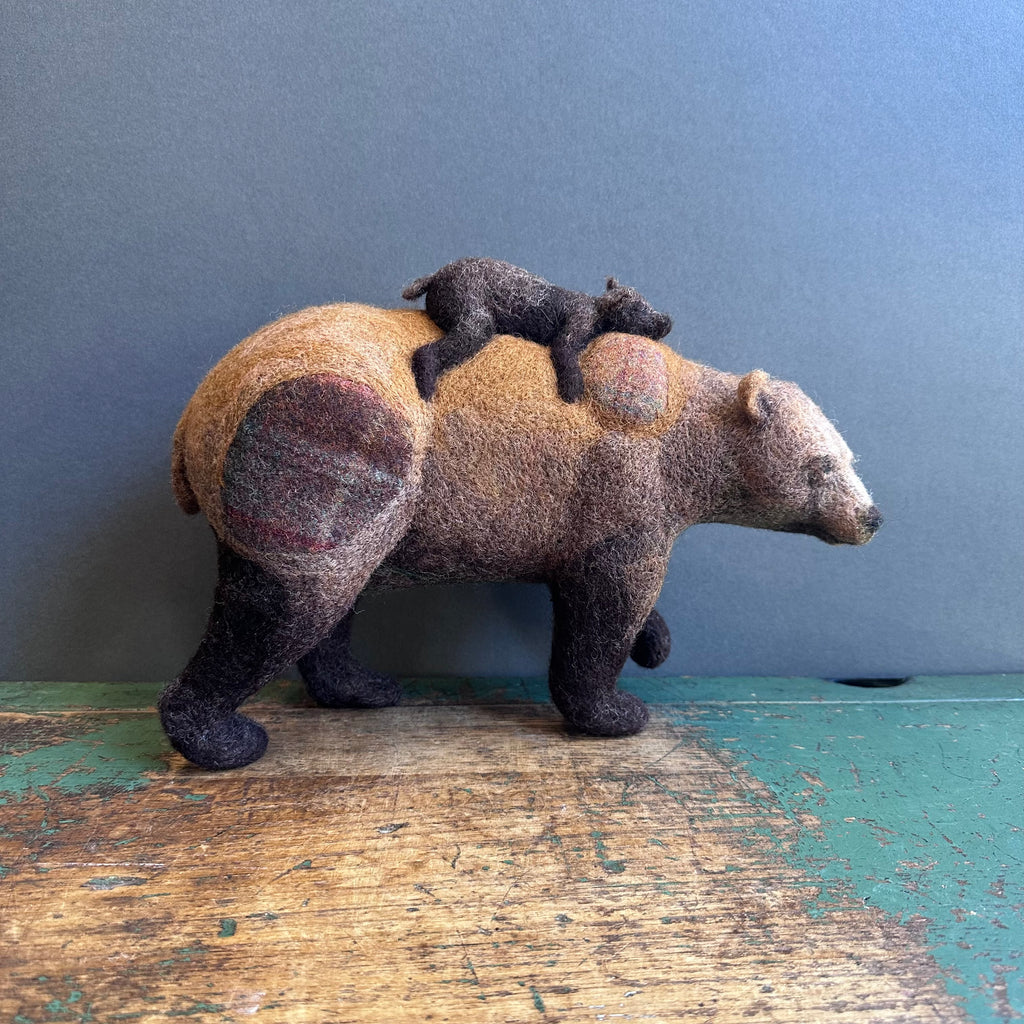 Needle Felted 'Bear & Cub’