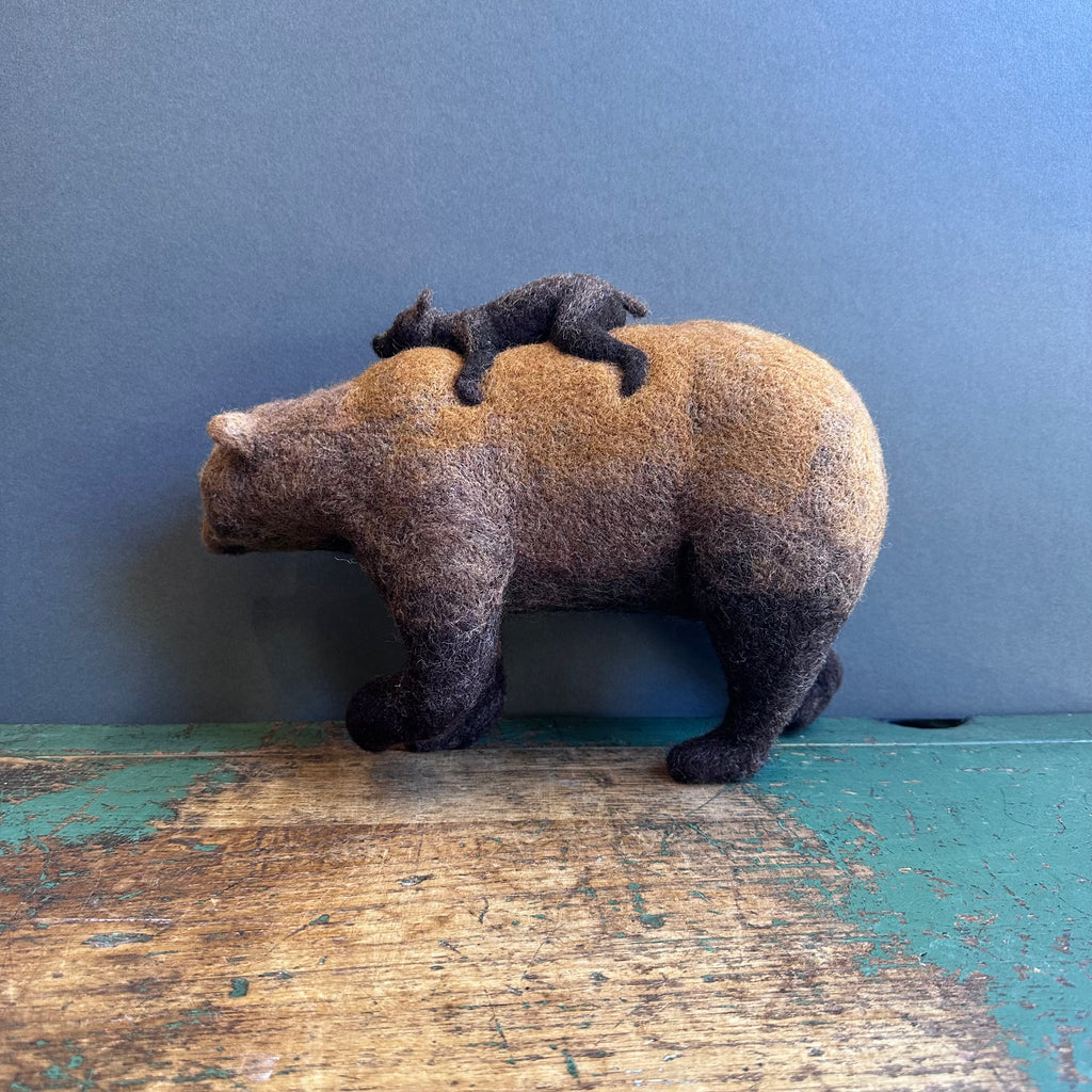 Needle Felted 'Bear & Cub’