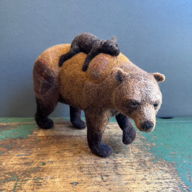 Needle Felted 'Bear & Cub’