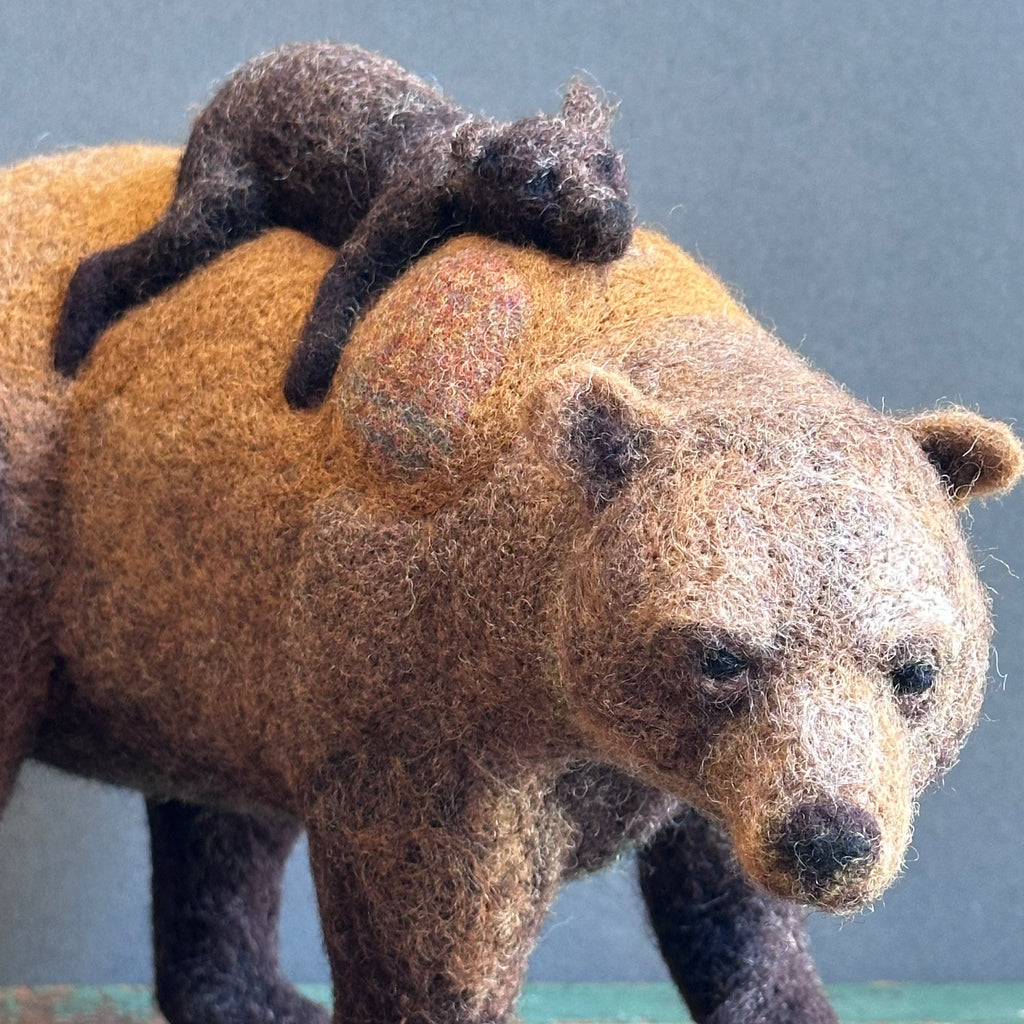 Needle Felted 'Bear & Cub’