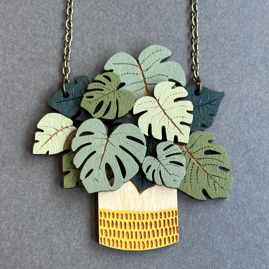 HPC Houseplant Necklace ‘Monstera’