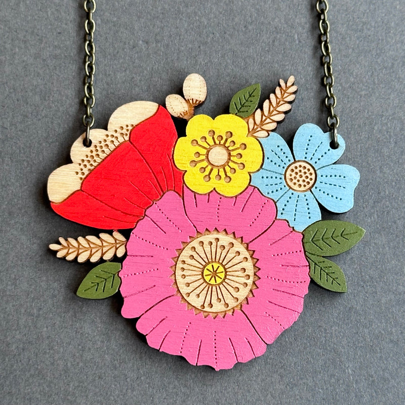 IBC In Bloom Necklace ‘Poppy Posy’