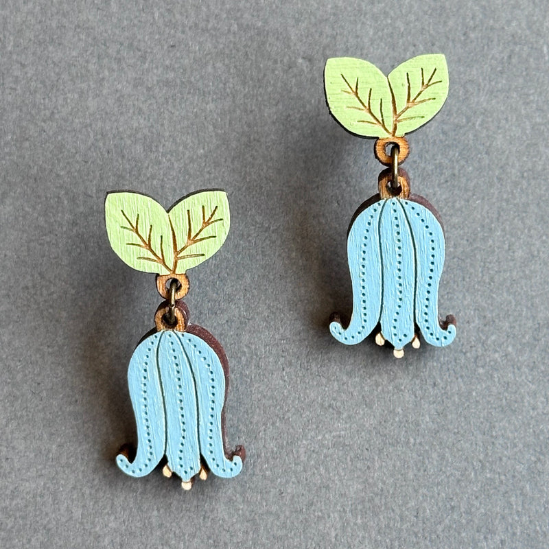 IBC In Bloom Drop Stud Earrings ‘Bluebell’