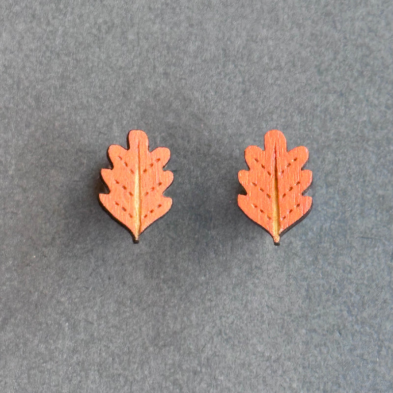 ALC Autumn Leaves Stud Earrings ‘Oak Leaf’