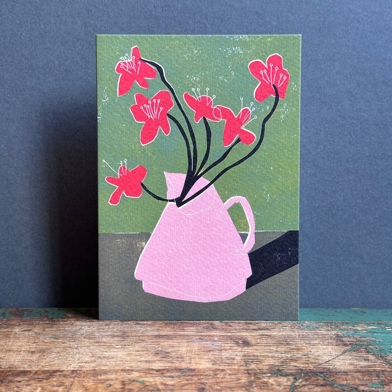 Art Card ‘Red Geums’