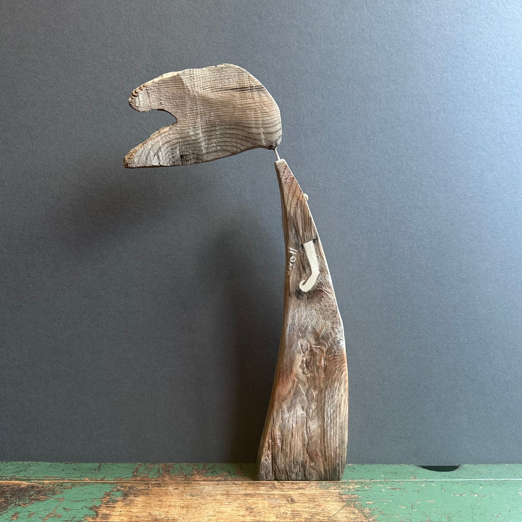 Brontë Quote ‘That wind is from the North…’ Driftwood Sculpture