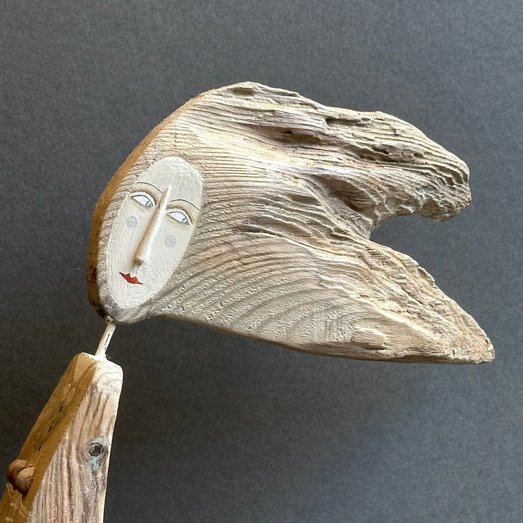 Brontë Quote ‘That wind is from the North…’ Driftwood Sculpture