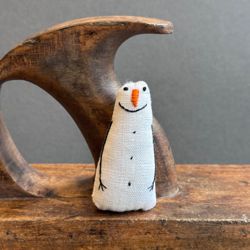 Hand Stitched - Snowman - Medium