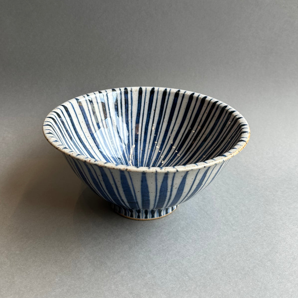 Small Bowl - Blue Pinstripe