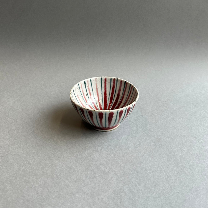 Mini Olive Bowl - Red Pinstripe