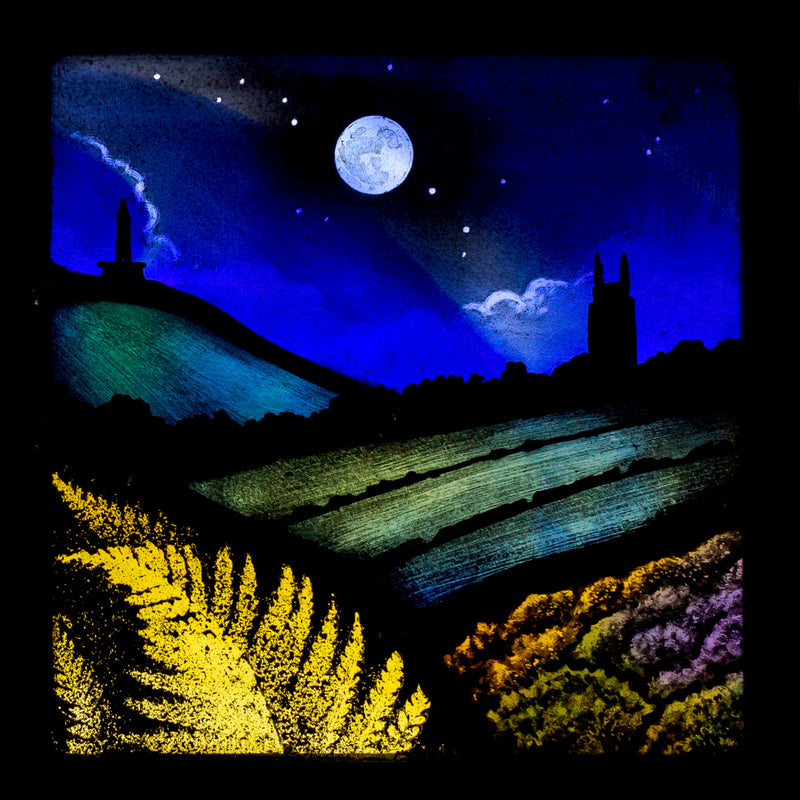 Stained Glass Panel ‘Bronte Landscape’