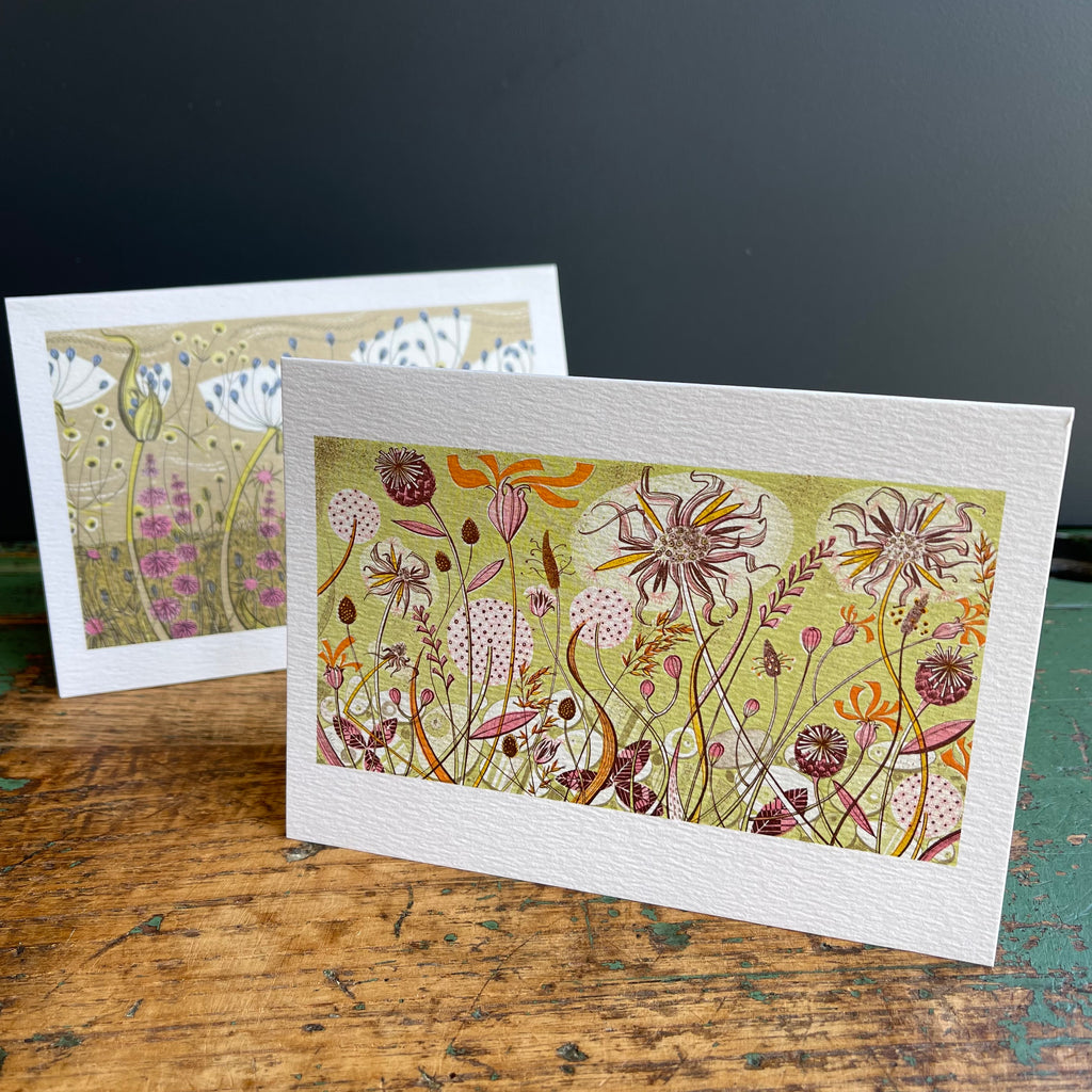 Notecards Angie Lewin ‘Agapanthus & Autumn Spey’