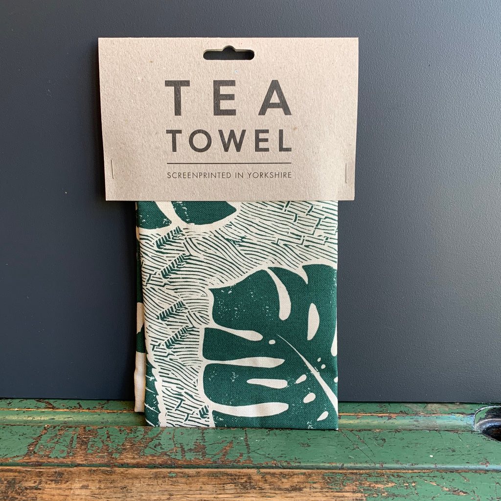 Screenprinted 'Leaf' Tea Towel