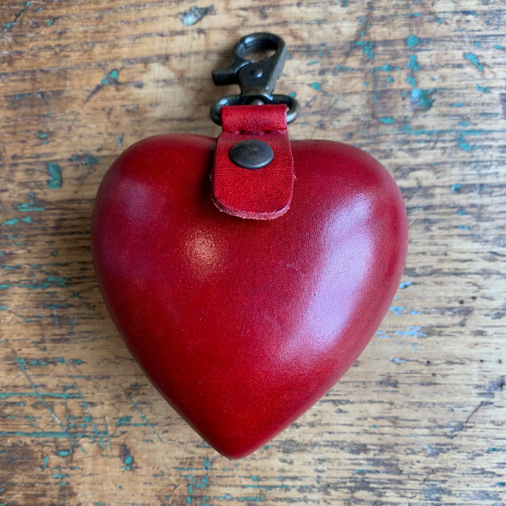 Leather Purse - Heart [Large]