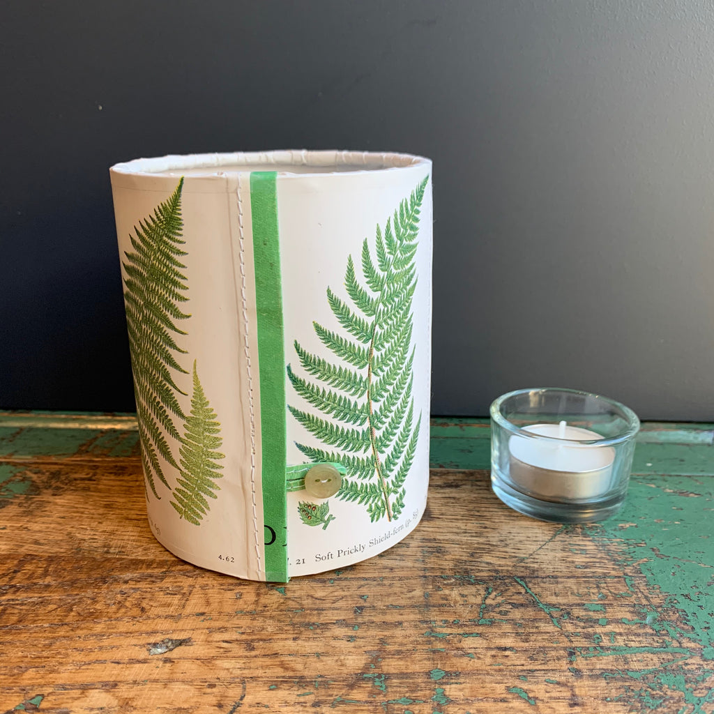 Stitched Paper Lantern 'Ferns'