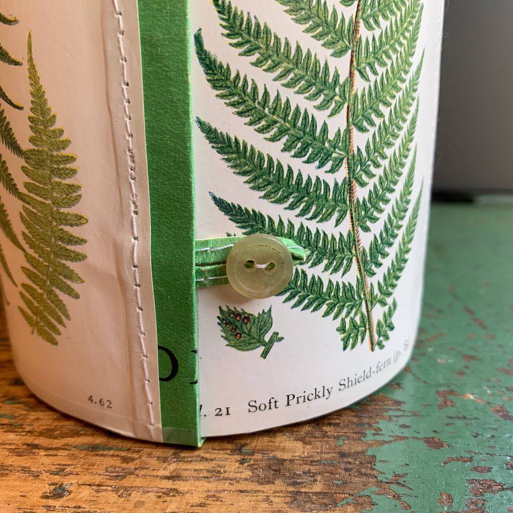 Stitched Paper Lantern 'Ferns'