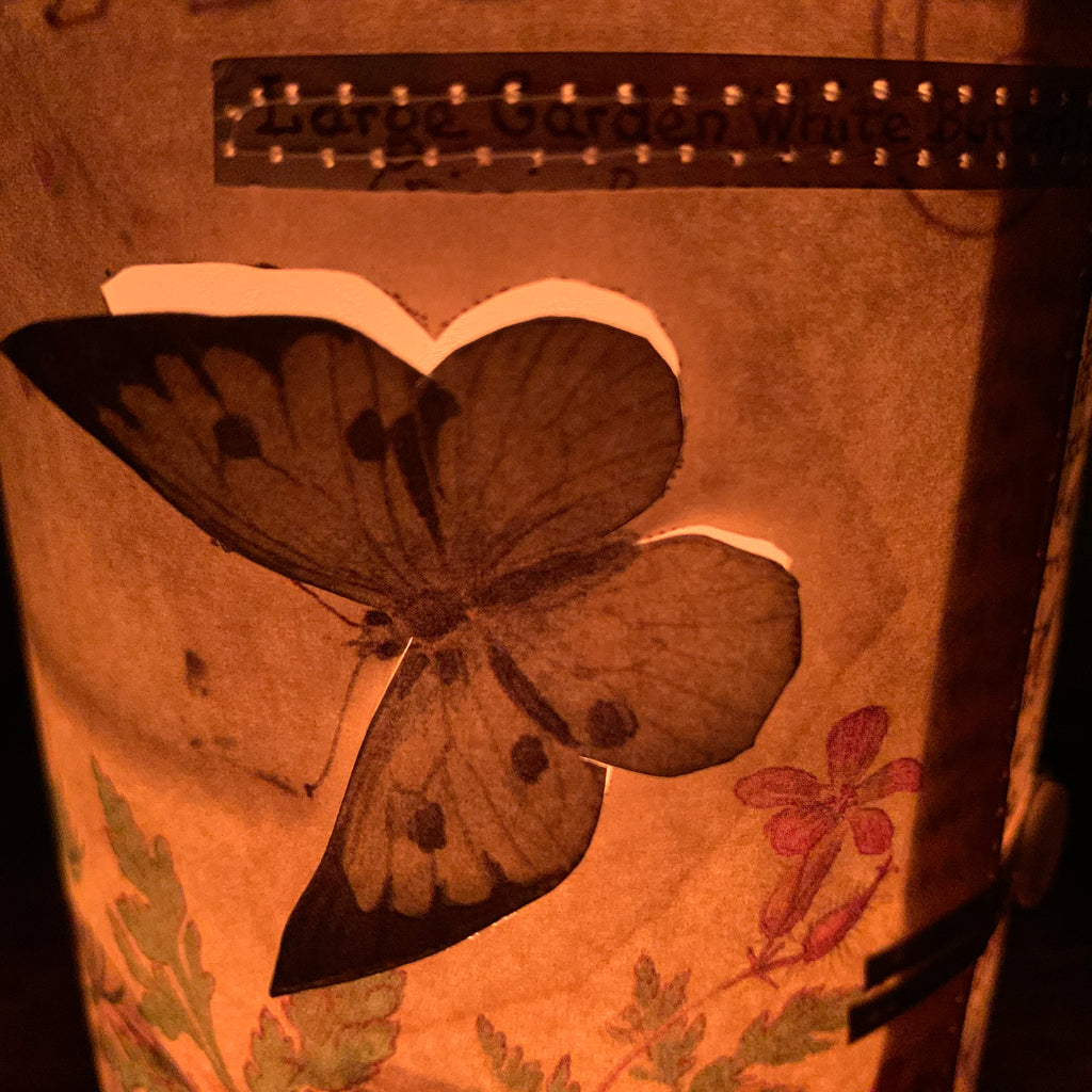 Stitched Paper Lantern 'Butterfly'