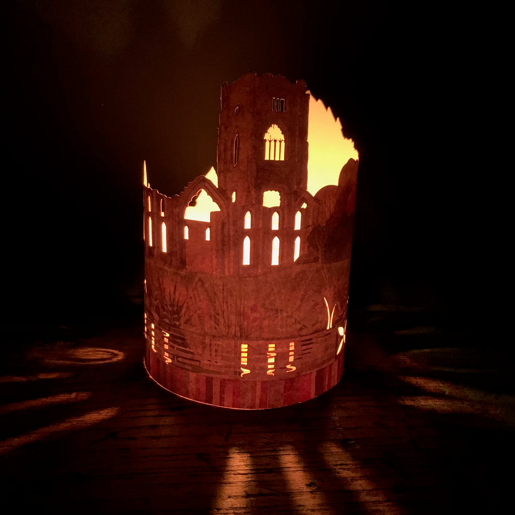 Laser Cut Paper Lantern 'Fountains Abbey'