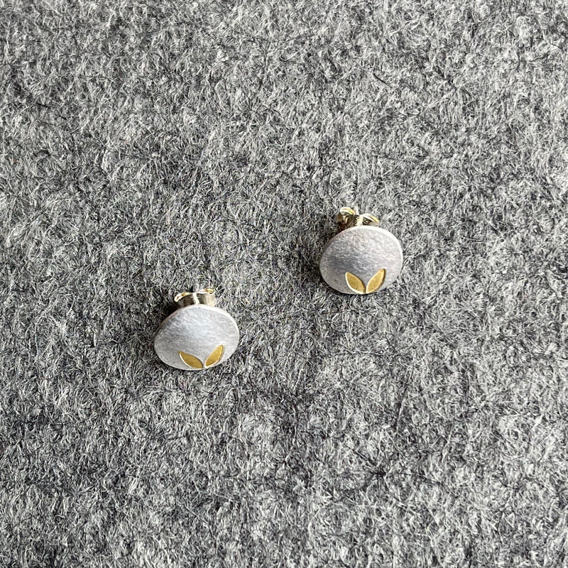 Seedling Studs In Silver and Gold