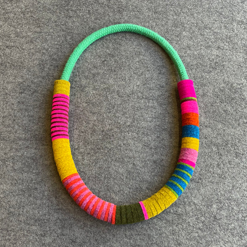 Colour Block Necklace 'Multi Soft'