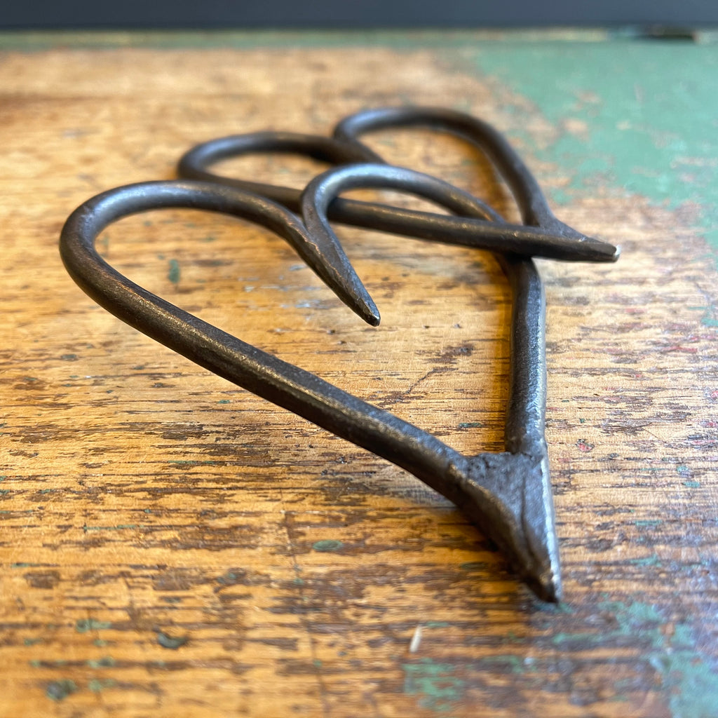 Hand Forged Linked Hearts