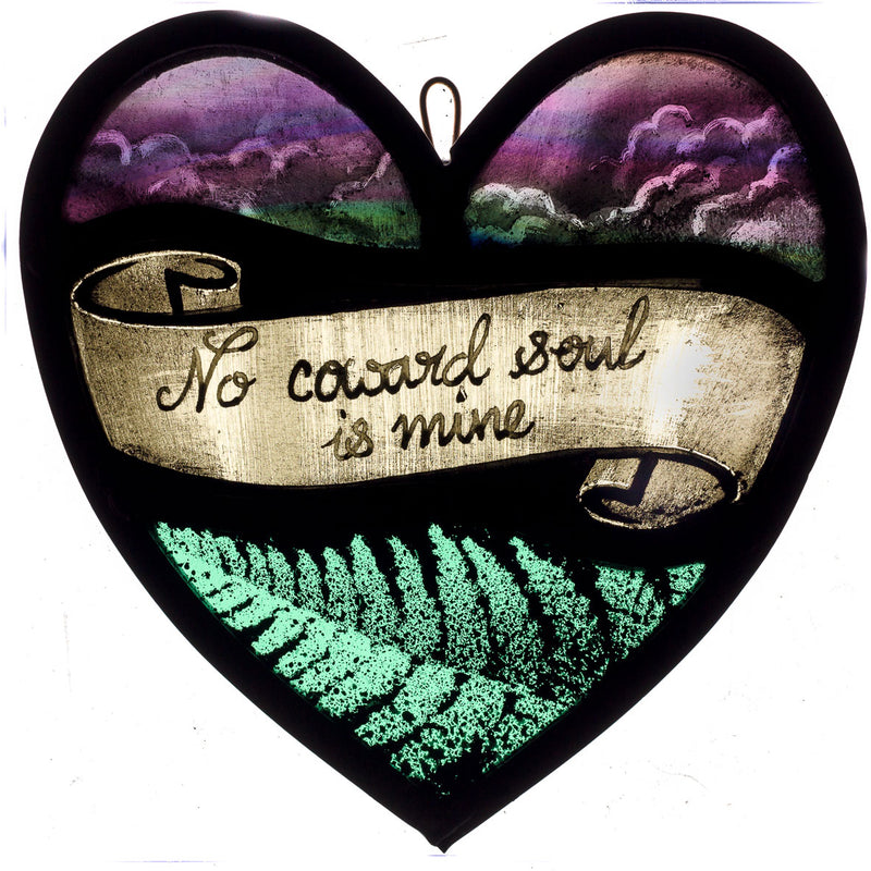 Stained Glass Heart Panel ‘Bronte Heart’