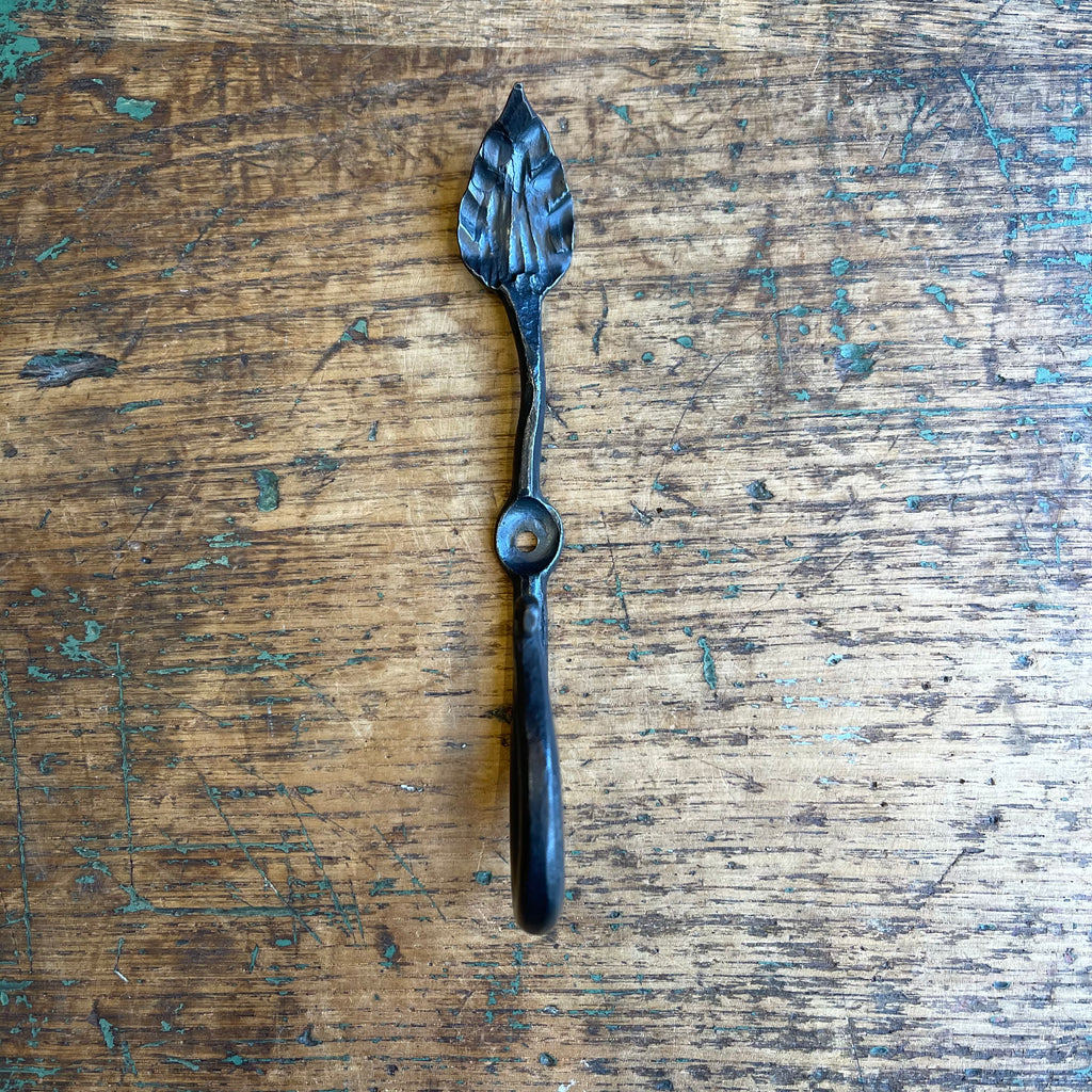Hand Forged Hook - Leaf