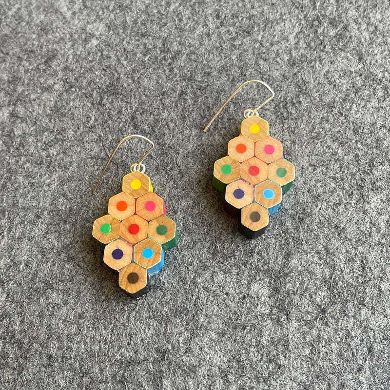 Pencil earrings 2025